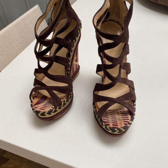 Calakala - 85 mm Espadrilles - Suede and calf leather - Rhea  Christian Louboutin Espadrilles Sz 34.5